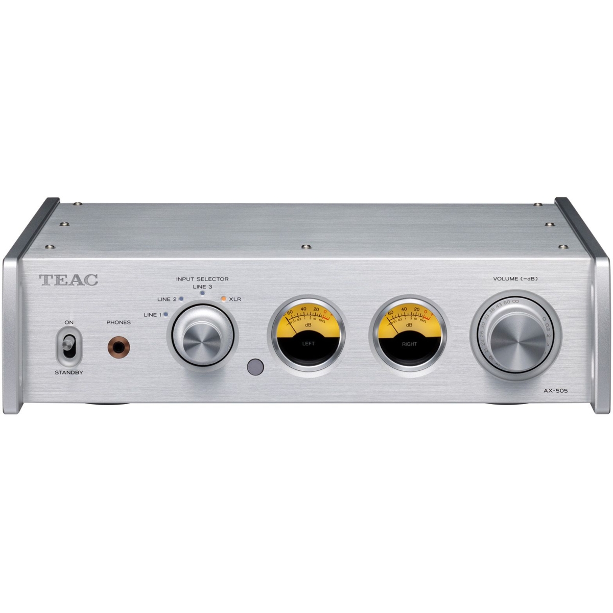 Teac AX-505 立體聲合併式擴音機 (銀色)